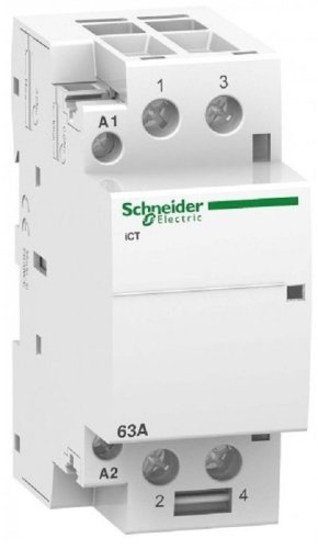 Контактор модульный Schneider Electric Acti9 iСТ 2п 2НО 63А 230В АС фото Контактор модульный Schneider Electric Acti9 iСТ 2п 2НО 63А 230В АС картинка